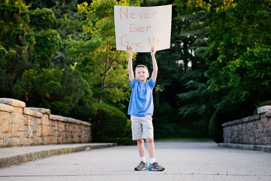  Luxe Art Images boy with ALL holding sign photo by The Gold Hope Project 